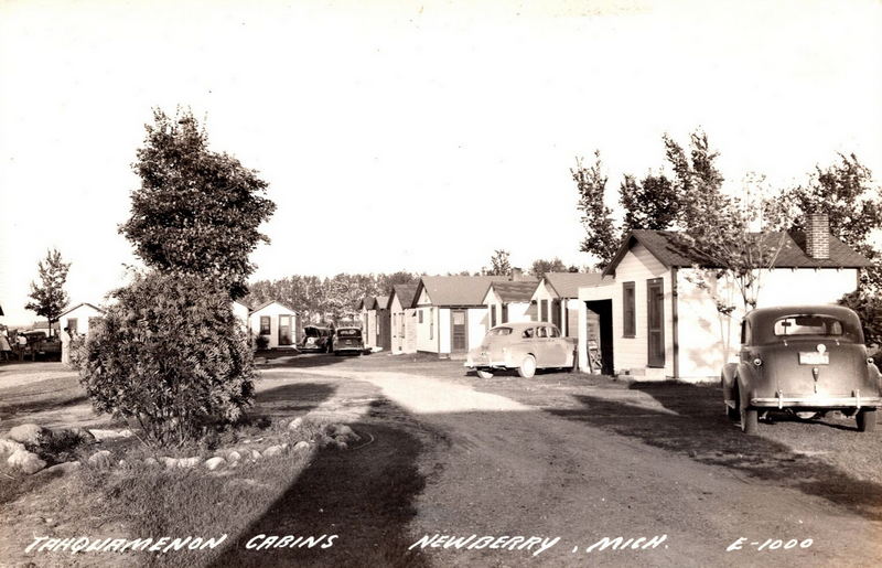 Tahquamenon Cabins - Vintage Postcard (newer photo)